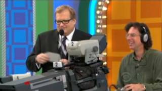 Drew Plays With “Price Is Right” Cameramen